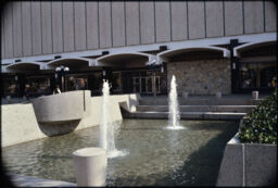 Fountains outside a Macy's in the downtown area (Waterfront Area, Sacramento, California, USA)