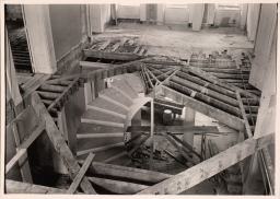 Old Stone Capitol Building, Interior, Central Staircase Renovation      