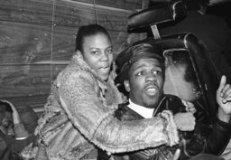 Tony Tone of the Cold Crush Brothers and Renee Yearwood in a van, en route to an unidentified venue
