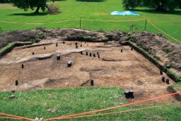 Trench Dug to Expose House 3 (Trench 1) at the White Springs Site, with All Cultural Stains within House 3 Footprint Marked