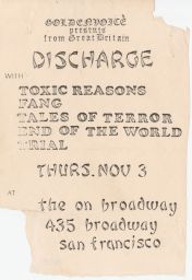 On Broadway, 1983 November 03