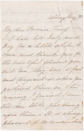 Letter from Anna to Governor Throop