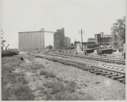 Railroad Crossover, Topeka Terminal Elevator in Background