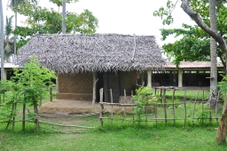 Model of traditional village dwelling, Martin Wickramasinghe Museum of Folk Culture