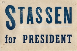 Stassen for President Sticker