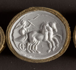 Cupid in a Chariot Drawn by Two Horses