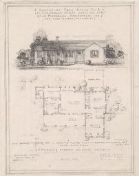 Sketch of Farm House No. 1 at Penderlea