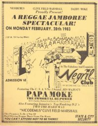 Negril Club, Feb. 28, 1983