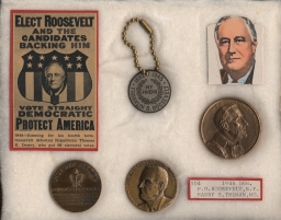 Franklin D. Roosevelt Inauguration and Commemorative Items, ca. 1945