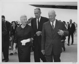 Deane W. Malott and Mrs. Malott with Dwight D. Eisenhower
