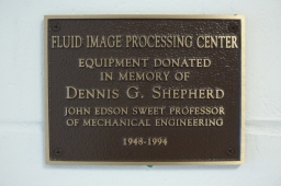 Shepherd Fluid Image Processing Center Plaque
