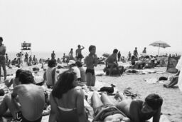 Unidentified sunbathers at Coney Island