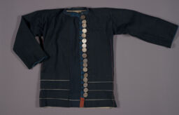 Man's jacket with original coins
