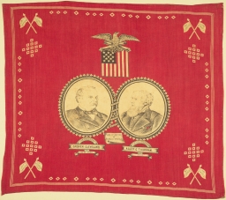 Cleveland-Thurman Public Office A Public Trust Portrait Handkerchief