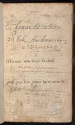 Handwritten note in The English treasury of wit and language
