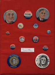 Franklin D. Roosevelt Campaign Buttons, ca. 1944
