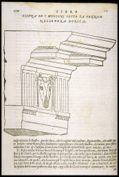 Figura de i modioni sotto la cornice nell'opera Dorica [Doric Entablature] (from Vitruvius, On Architecture)
