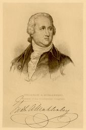 Frederick Augustus Muhlenberg (1750-1801), autographed portrait