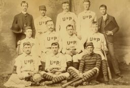 Baseball, 1886 University team, group photograph