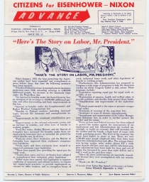 Citizens for Eisenhower-Nixon Advance, Issue No. 15