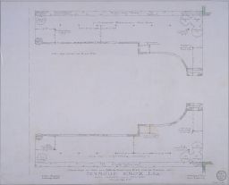 Seymour Knox estate drawings - Planting plan - trees and shrubs - south half of garden