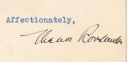 Signature of Eleanor Roosevelt on letter to Martha Van Rensselaer