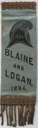 Blaine-Logan Plumed Helmet Campaign Ribbon, 1884