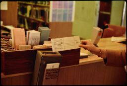 Book request Card held by S. Siskind, circulation desk