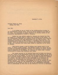 Rubin Saltzman to Governor Thomas E. Dewey, December 1943 (correspondence)
