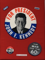 Kennedy-Lyndon B. Johnson Campaign Buttons and Tabs, ca. 1960