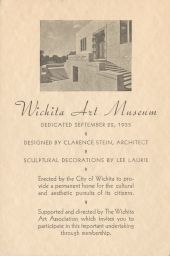 Wichita Art Museum promotional membership flier.