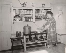 Woman Canning at Stove