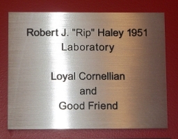 Robert J. "Rip" Haley Laboratory Plaque
