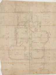 First Floor plan (Sheet #2) for residence of Sam Friendly