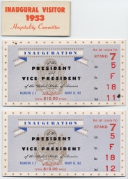 Eisenhower-Nixon Inaugural Items, 1953