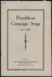 Republican Campaign Songs for 1920