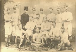Baseball, 1879 University team, group photograph
