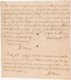 Manumission Document - Thomas Freed at the Expiration of Four Years