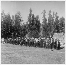 Vicosino military conscripts in Carhuas Movilisables Vicosinos