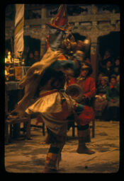 mukhundo nacha prastut gardai (मुखुण्डो नाच प्रस्तुत गर्दै / Performing Masked Dance)