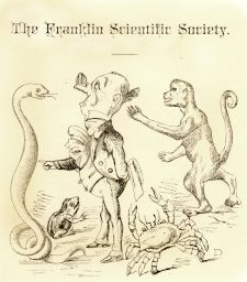 Franklin Scientific Society, caricature from 1880 yearbook