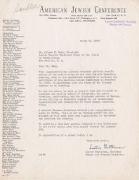 Lester Gutterman to Albert E. Kahn Requesting Payment, March 1948 (correspondence)