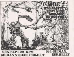 Gilman Street Project, 1987 September 20