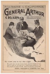 From Maine to California General Arthur Cigars Are Preferred By Discriminating Smokers