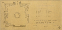 Planting plan of the court garden for Mrs. Theodore A. McGraw house and garden