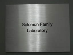 Solomon Family Laboratory Plaque
