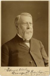 George Frederick Barker (1835 - 1910), Sc. D. (hon.) 1898, portrait photograph