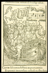 Societas fatuorum [Voyage to the Land of Cockayne] (from Brant, Ship of Fools)