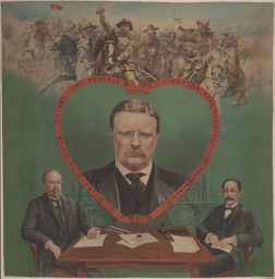Theodore Roosevelt First in War, First in Peace ... Portrait Handkerchief