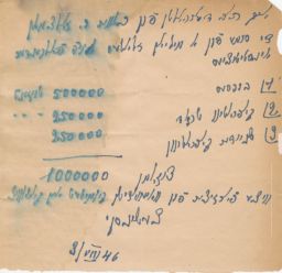 Receipt for 1 Million Zlotys, August 1946